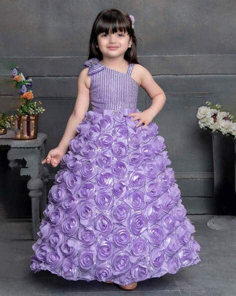 Buy Lavender Dresses Frocks for Girls by INAYAH FASHION Online