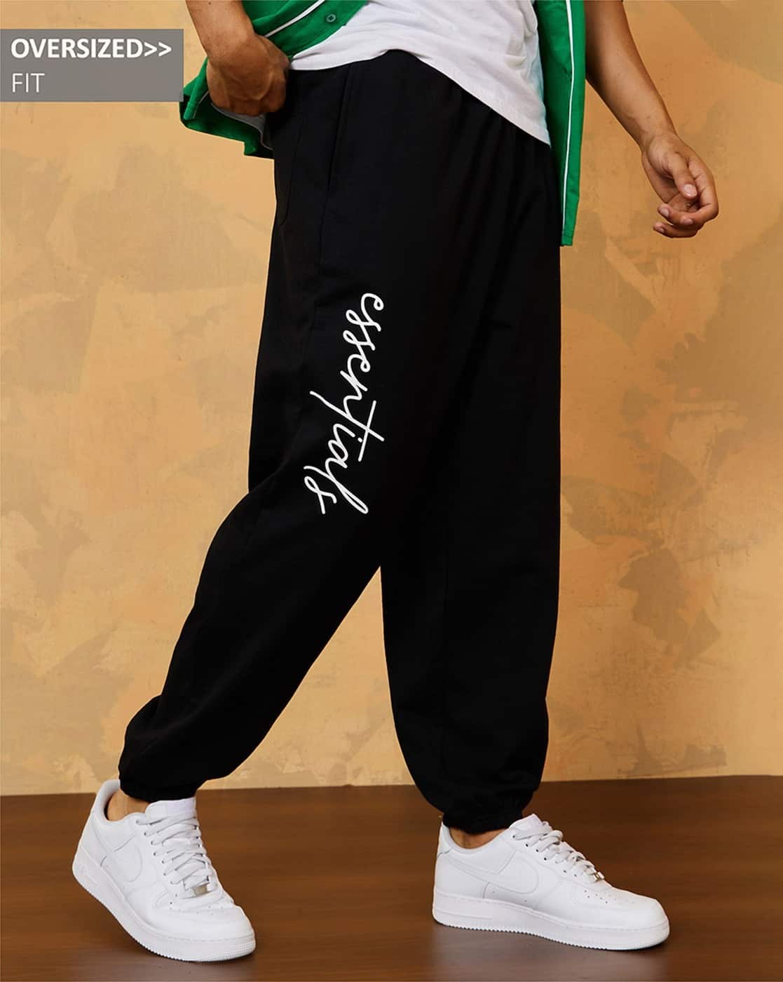 Buy Black Track Pants for Men by Styli Online | Ajio.com