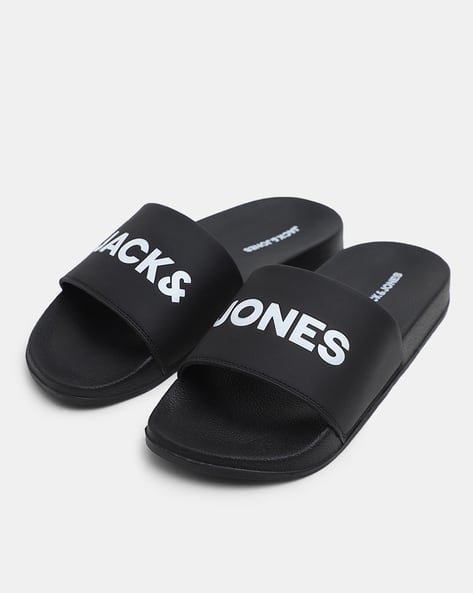 Comfortable Slides Men Name Brand Slides Men Brand Print Open-Toe