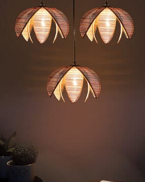 devansh Rose Bamboo Cluster Hanging Lamp -picture-13