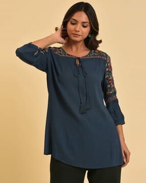 Women Embroidered Relaxed Fit Top-picture-42