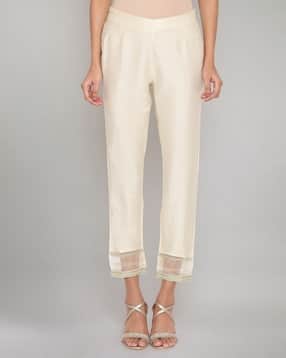 Women Slim Fit Pleat-Front Pants-picture-25