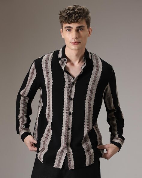 Men Striped Regular Fit Shirt