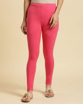Women Ankle-Length Leggings with Elasticated Waist-picture-39