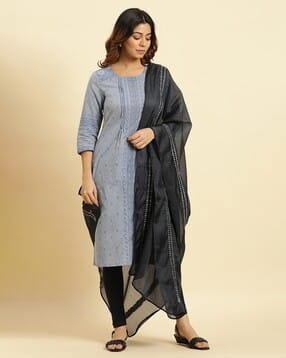 w Women Embroidered Kota Dupatta-picture-15