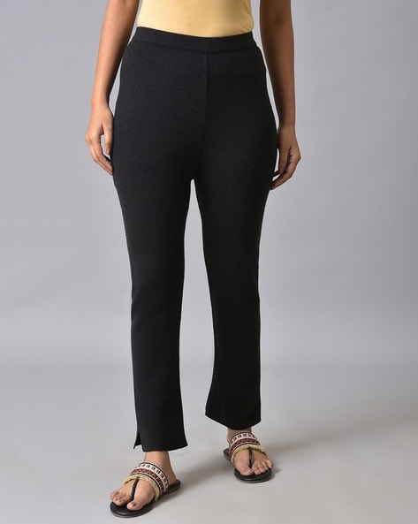 W Women Regular Fit Flat-Front Pants