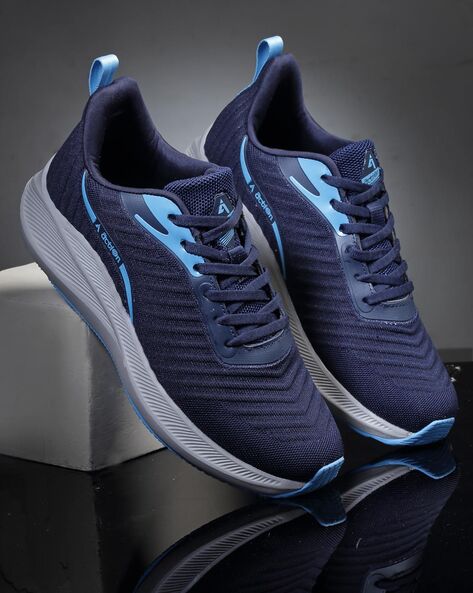 Men Knitted Running Sports Shoes with Lace Fastening