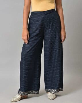 Women Polka-Dot Print Regular Fit Palazzos-picture-35