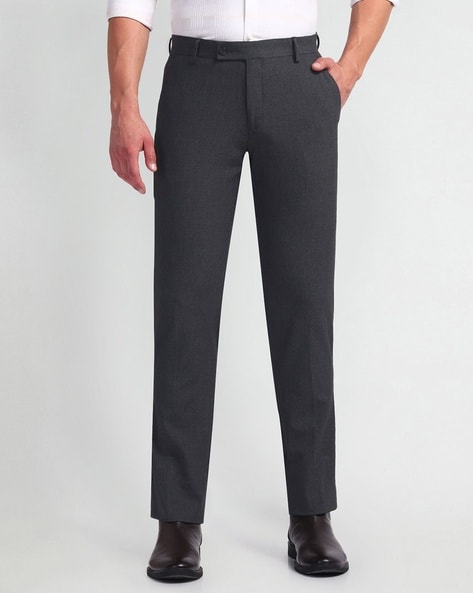 Arrow Men Tapered Fit Flat-Front Trousers