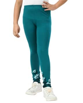 indiweaves Leggings with Floral Print Hem-picture-6