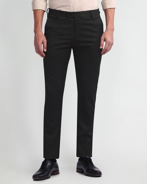 Arrow Men Tapered Fit Flat-Front Trousers