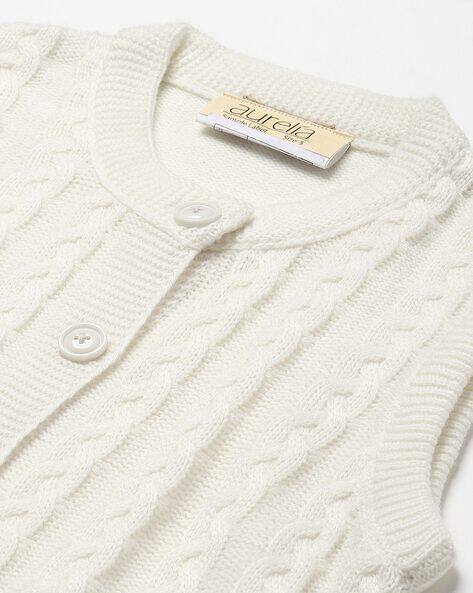 Women Pointelle-Knit Cardigan with Flap Pocket