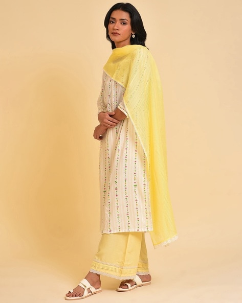 Women Dupatta with Lace Hem Price in India