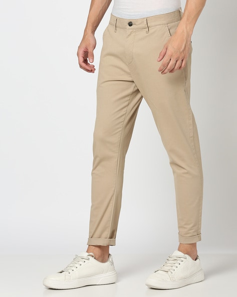 John Players Men Cropped Fit Chinos