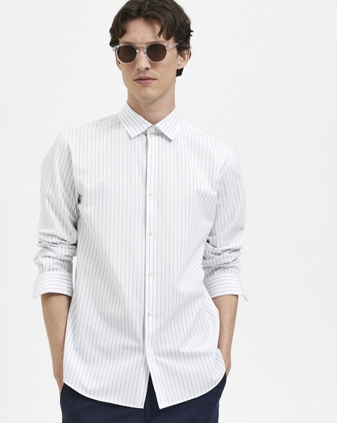 Selected Men Striped Slim Fit Shirt