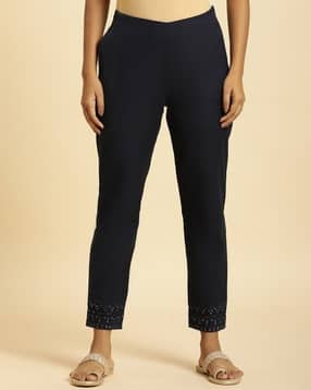 Women Slim Fit Flat-Front Pants-picture-43