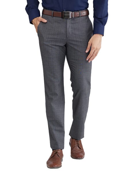 Men Mid-Rise Slim Fit Trousers