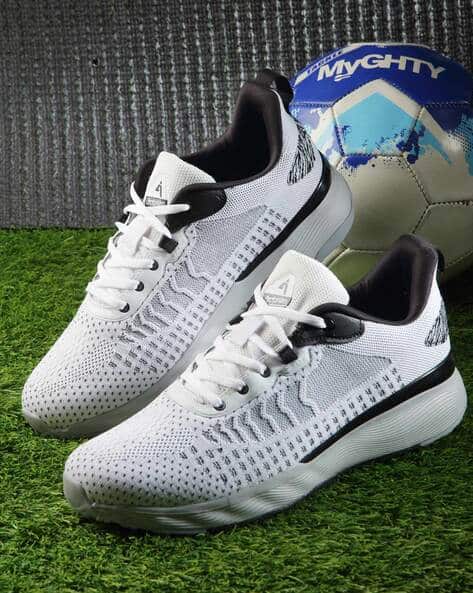 Men Knitted Running Sports Shoes with Lace Fastening