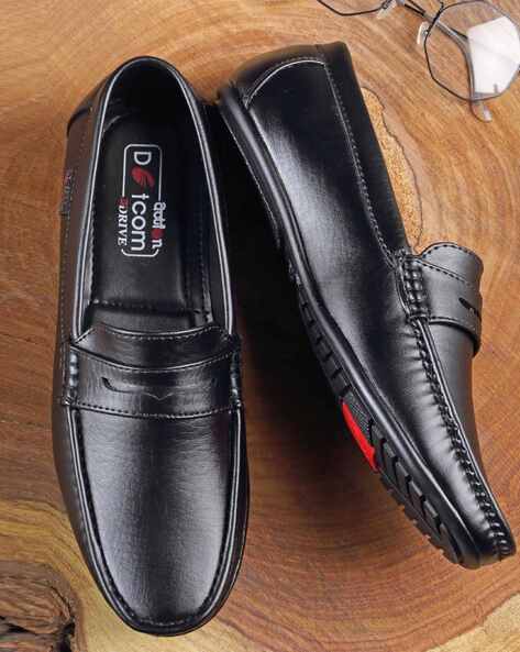 Men Round Toe Slip On Loafers