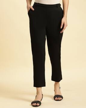 Women Slim Fit Pants with Insert Pockets-picture-50