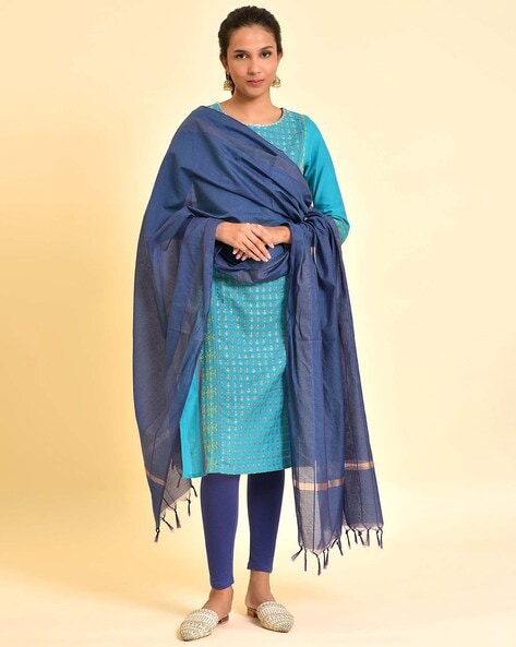 Women Dupatta with Tassels Price in India