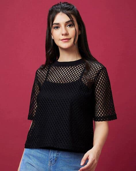 Buy Black Tops for Women by GLOBUS Online