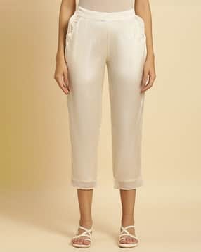 Women Slim Fit Pants with Insert Pockets-picture-10
