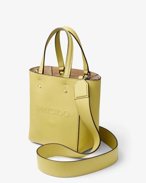 70%オフセールJIMMY CHIOO LENNY N S TOTE BAG Nine2Five East-West | Cognac Elaphe Printed Leather Tote