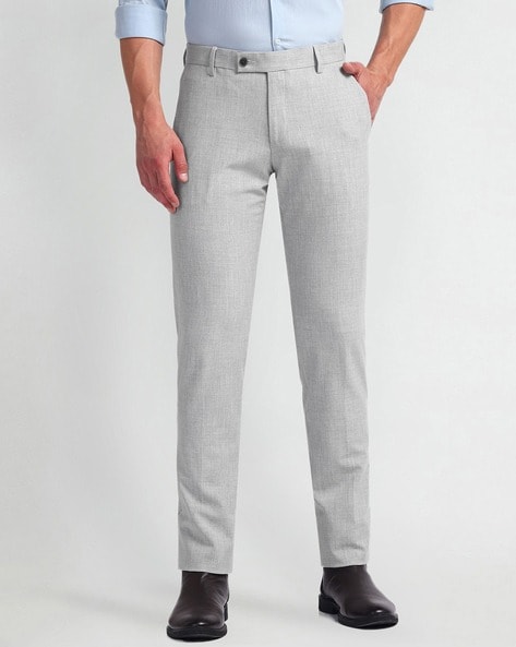 Arrow Men Tapered Fit Flat-Front Trousers