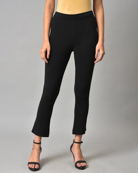 W Women Regular Fit Flat-Front Pants