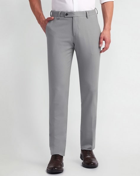 Arrow Men Tapered Fit Flat-Front Trousers