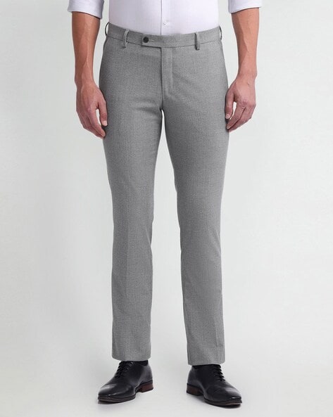 Arrow Men Tapered Fit Flat-Front Trousers