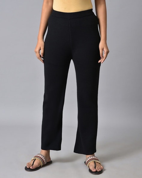 W Women Regular Fit Flat-Front Pants