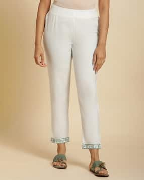 Women Embroidered Slim Fit Pants-image-36