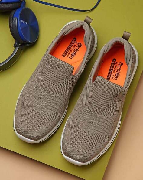 Action Men Knitted Slip-On Running Sports Shoes
