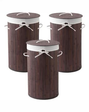 the better home Set of 3 Bamboo Laundry Baskets-picture-24