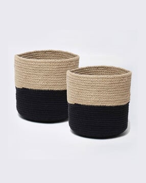 habere india Set of 2 Handmade Jute Basket-picture-42