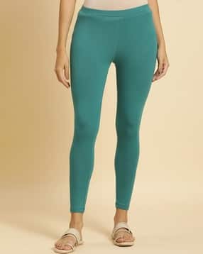 Women Ankle-Length Leggings with Elasticated Waist-picture-22