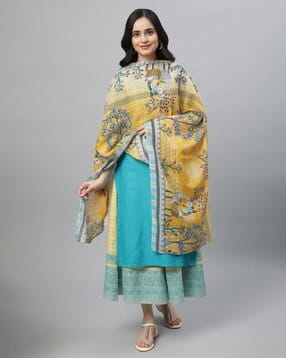 aurelia Women Floral Print Cotton Dupatta-picture-23