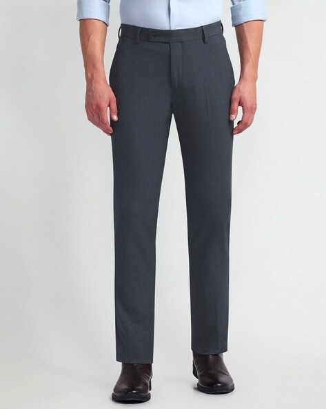 Arrow Men Tapered Fit Flat-Front Trousers