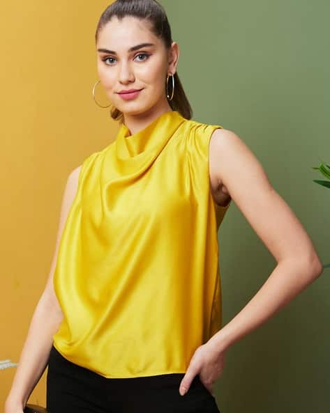 yellow party tops
