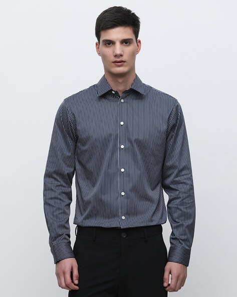 Selected Men Striped Slim Fit Shirt