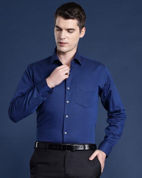 Men Slim Fit Pure Cotton Formal Shirt