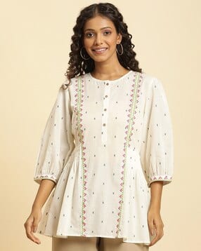 Women Embroidered Relaxed Fit Top-picture-28