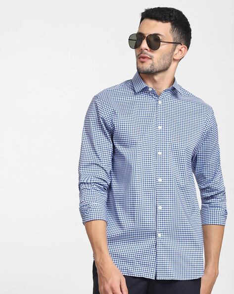 Selected Men Checked Slim Fit Shirt