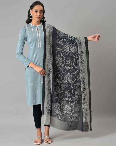 Women Floral Print Shawl Price in India