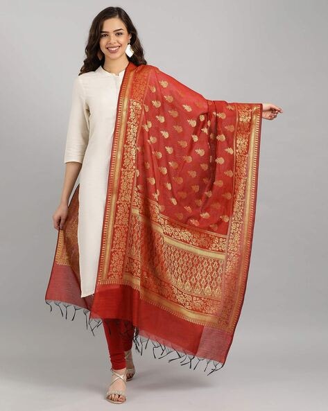 Women Banaras Jacquard Dupatta Price in India