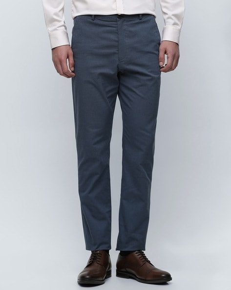 Selected Men Slim Fit Flat-Front Trousers