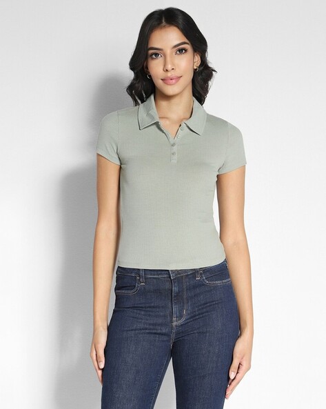 Buy Green Tshirts for Women by AMERICAN EAGLE Online Ajio