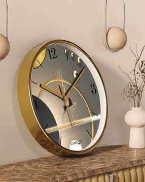 random Graphic Print Round Wall Clock-picture-27